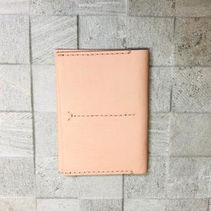 Madewell Card Holder Light Beige Leather
